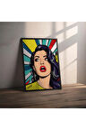 Dekoratif Çerçevesiz Poster Pop Art Women Çerçevesiz Tablo
