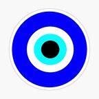 18 CM Nazar Boncuğu Sticker Duvar Etiket Araba Yapıştırma M15