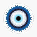 18 CM Nazar Boncuğu Sticker Duvar Etiket Araba Yapıştırma M18