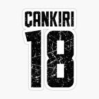 18 ÇANKIRI Sticker Yapıştırma Oto Etiket 17cm