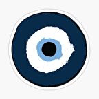 18cm Nazar Boncuğu Sticker Araba Duvar  Yapıştırma Etiket FF4