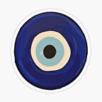 18cm Nazar Boncuğu Sticker Araba Duvar  Yapıştırma Etiket Mf10