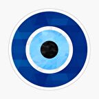 18cm Nazar Boncuğu Sticker Araba Duvar  Yapıştırma Etiket Mf21