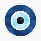 18cm Nazar Boncuğu Sticker Araba Duvar  Yapıştırma Etiket Mf23