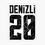 20 DENİZLİ Sticker Yapıştırma Oto Etiket 17cm