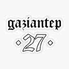 27 GAZİANTEP Sticker Yapıştırma Oto Etiket 17cm