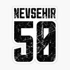 50 NEVŞEHİR Sticker Yapıştırma Oto Etiket 17cm