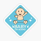 Arabada bebek var Baby On Board Sticker Yapıştırma 19CM md9