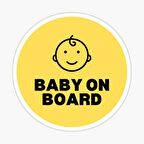 Araçta bebek var Baby On Board Sticker Yapıştırma 19CM md2