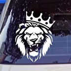 Aslan Araba Sticker Etiket Yapıştırması 19CM md4