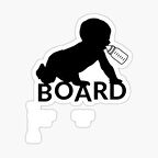 Baby On Board Arabada bebek var Oto Sticker Etiket 19CM md18