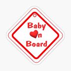 Baby On Board Arabada bebek var Sticker Etiket 19CM md6