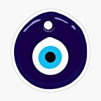 Nazar Boncuğu Sticker Araba 18cm Yapıştırma Etiket MD6