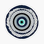 Nazar Boncuğu Sticker Araba 18cm Yapıştırma Etiket MD8