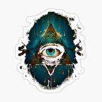 Nazar Boncuğu Sticker Araba 18cm Yapıştırma Etiket MD20