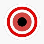 Nazar Boncuğu Sticker Duvar 18cm Yapıştırma Etiket MD3