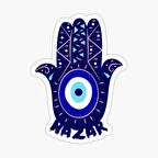 Nazar Boncuğu Sticker Duvar 18cm Yapıştırma Etiket MD10