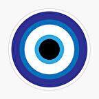 Nazar Boncuğu Yapıştırması Sticker Duvar Araba Md1 18cm