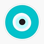 Nazar Boncuğu Yapıştırması Sticker Duvar Araba Md2 18cm