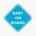 Uyarı Arabada Bebek Var Sticker oto Etiket 18cm MD16