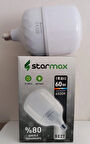 2 ADET-STARMAX 60W Torch LED Ampul E-27 Beyaz Işık 1750 LM