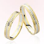 Sarı Beyaz Altın Alyans 7806