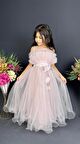 Kız Çocuk Robası Katlı Özel Gün Abiye Elbise MNK0475