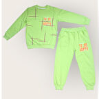 To Be Happy Motif Kız Çocuk Eşofman MNK0623