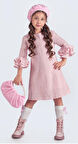 Miss Clarice Kız Çocuk Fransız Bere, Çanta, Çorap Ve Elbise Takım M00704