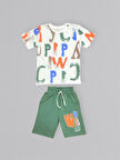 Baskılı Erkek Çocuk Tişört Şortlu Takım M00715