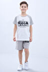Penye Süprem Baskılı Yazlık Şortlu Takım M00734