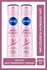 Nivea Kadın Sprey Deodorant Pearl&Beauty 150ml, Ter Kokusuna Karşı 48 Saat Etkili, X2 Adet