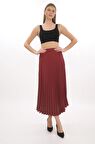 SORALLİNE KADIN PLİSOLEY ETEK 781 TARÇIN