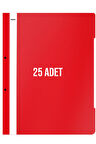 Noki XL Telli Dosya 25'li Paket Kırmızı