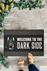 Welcome To Dark Side, İç ve Dış Kapı Önü Paspası, Siyah Paspas, Darth Vader, Dekoratif Paspas