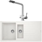 Real Stone P005  Beyaz Eviye-Real Stone BT001 Abant Beyaz Arıtmalı Batarya 