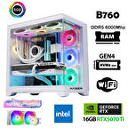 Xaser Velox X340 i7 12700KF 32GB DDR5 Ram 1TB M.2 NVMe SSD 16GB RTX5070Ti Masaüstü Oyuncu Bilgisayarı