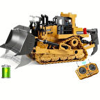 Uzaktan Kumandalı Buldozer Işıklı İnşaat Aracı 7-12 Yaş Erkek Çocuklar İçin