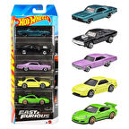 Hot Wheels Fast and Furious 5'li Araba Seti JDR19