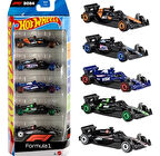 HOT WHEELS Formula 1 2024 Araba Seti 5 li Lisanslı Model Araç Koleksiyonu