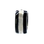 FerizZ 316L Çelik Siyah Kalın Halka Küpe UNK-702