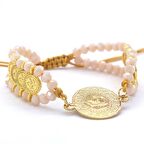 FerizZ Altın Kaplama Çeyrekli İpli Bileklik BLK-973