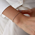 Lacivert Mineli Golf Bileklik