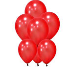Kırmızı Düz Balon Renkli Paketli Balon 12 Inç - 50 Adet
