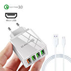 Zuidid Micro USB 48 Watt Hızlı Şarj Aleti Siyah