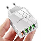 Zuidid 3.0 USB 48 Watt Hızlı Şarj Aleti Beyaz