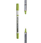 Çift Taraflı Akrilik Marker Kalemi - 1 Adet- Mat Sarı