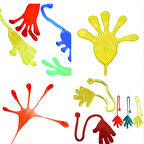 Elastik yapışkan eller oyuncak şaka elastik yapışkan şlap el - 4 Adet