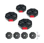 Tan Spor 20 KG(4X5KG)Ağırlık Plakası  Sekizgen Köşeli Paleti (Kırmızı Kapaklı)