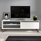 Givayo Lupin Tv Ünitesi Ceviz Beyaz